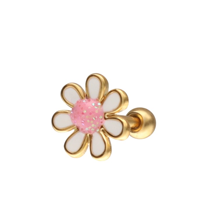 Kolczyk do ucha ze stali szlachetnej  KWIATEK.jpg