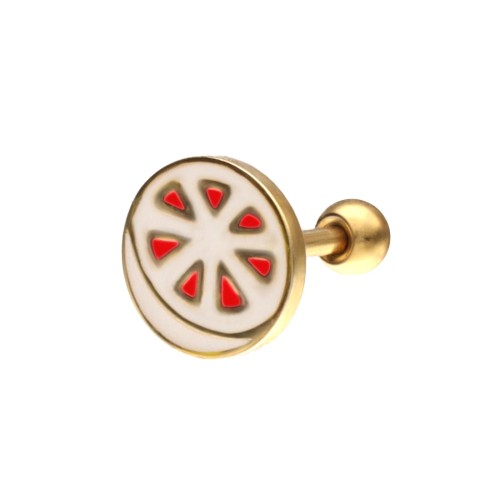 Kolczyk do ucha z emaliowanej stali PLASTEREK CYTRUSA.jpg