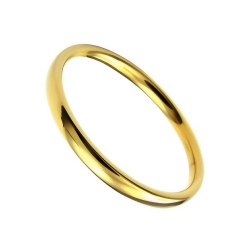 Złota cienka obrączka ze stali szlachetnej.jpg