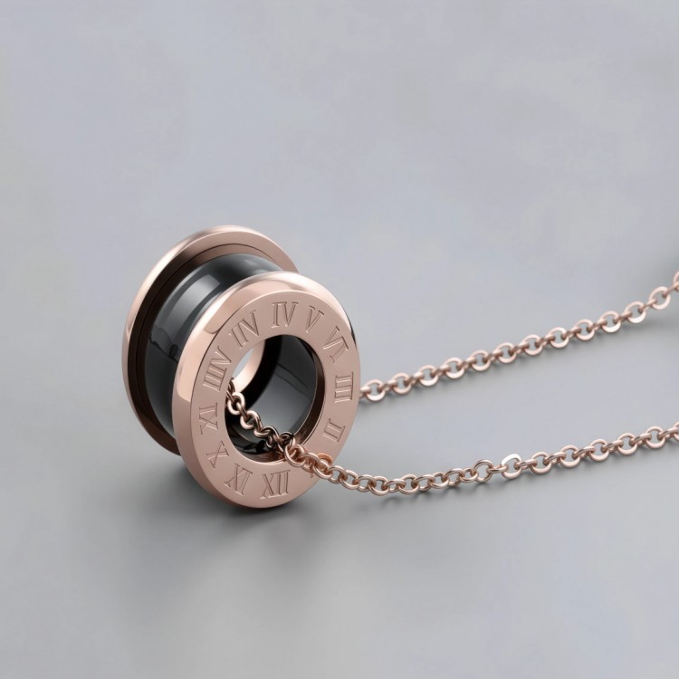 Naszyjnik rose gold z koralikiem z czarnej ceramiki2.jpg