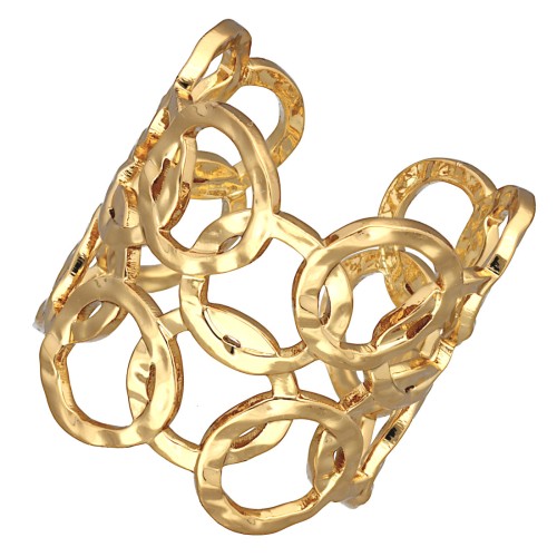 Złota wysoka ażurowa obrączka stalowa KÓŁKA.jpg