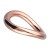 Falowana obrączka stalowa w kolorze różowego złota.jpg