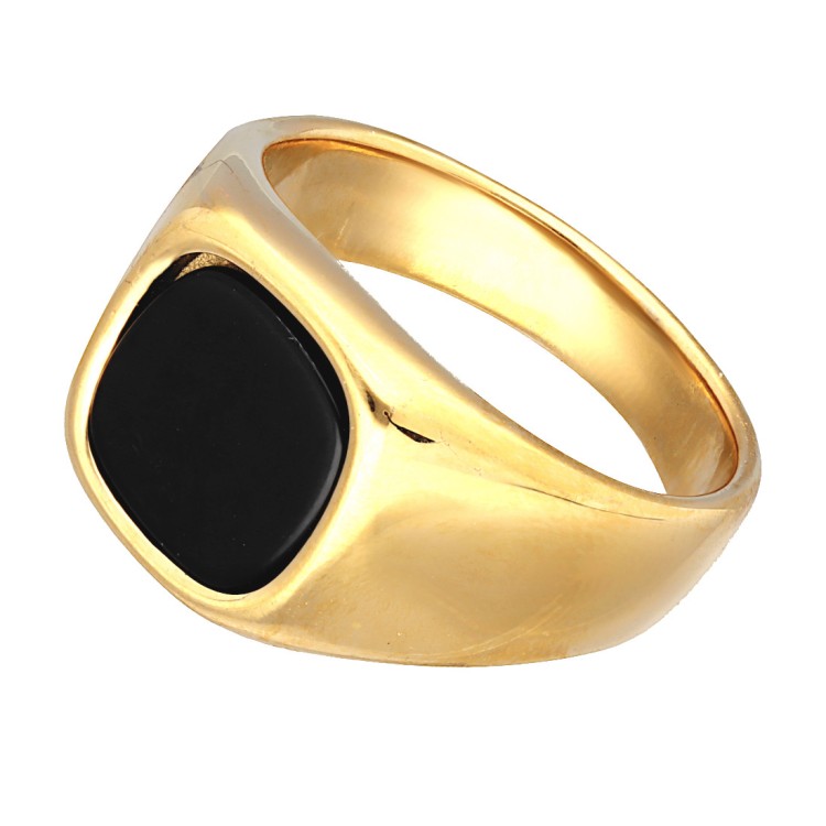 Złoty klasyczny sygnet z czarnym oczkiem.jpg