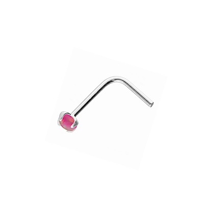 Nostril screw z różowym opalitem ze Srebra pr.925.jpg