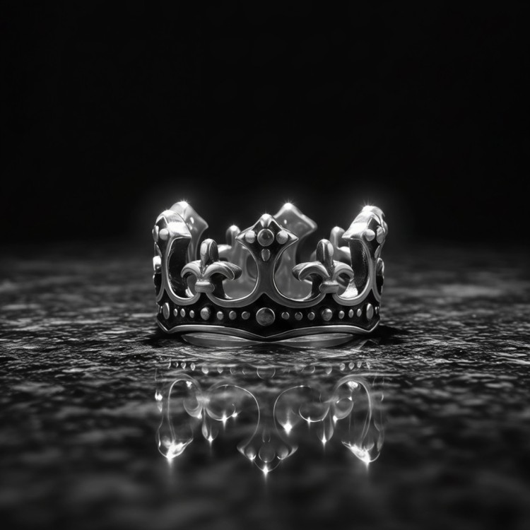 Obrączka stalowa korona