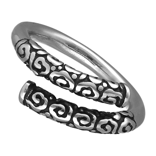 Obrączka stalowa z orientalnym motywem.jpg