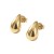 Kolczyki małe złote KROPLE ze stali szlachetnej.jpg