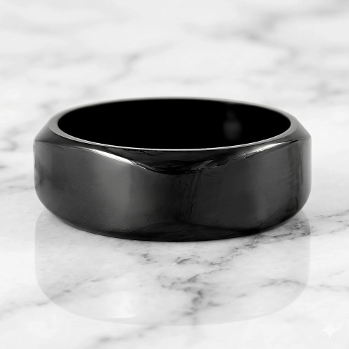 Czarna obrączka stalowa ze ściętymi narożnikami.jpg