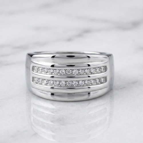 Obrączka stalowa z dwoma rzędami cyrkonii.jpg