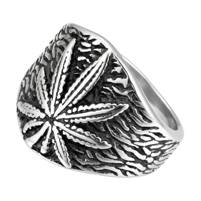 Srebrny sygnet ze stali szlachetnej CANNABIS.jpg