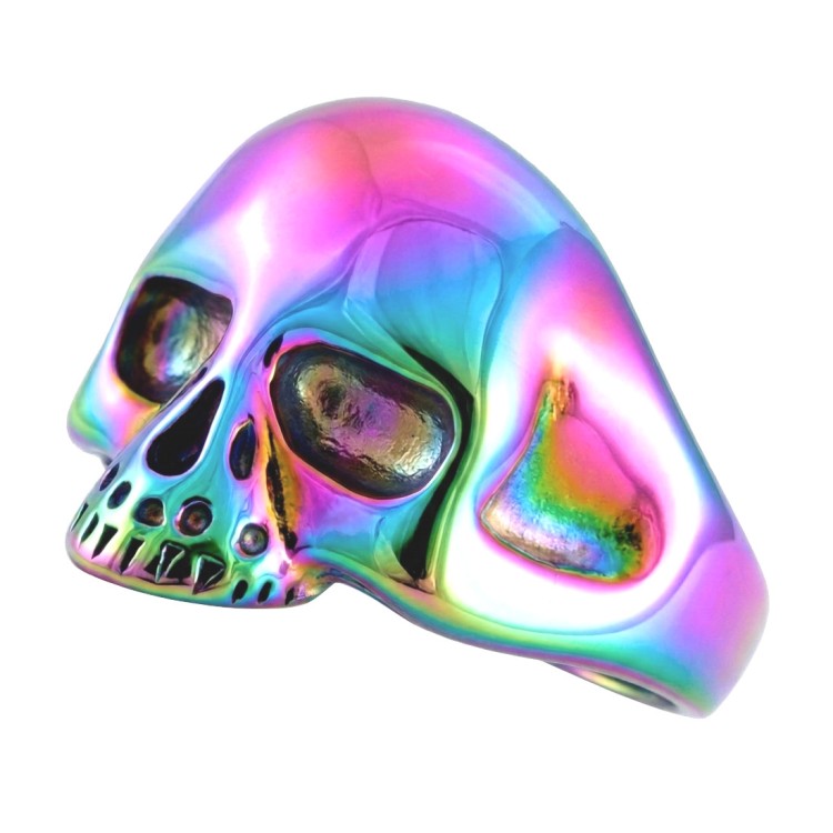 Tęczowy sygnet stalowy CZASZKA.jpg