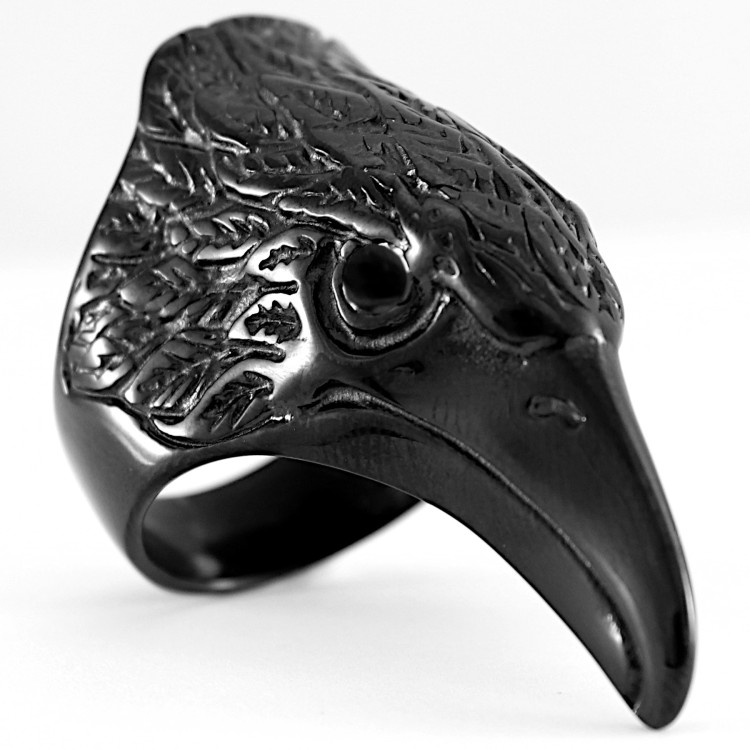 Czarny sygnet stalowy kruk.jpg