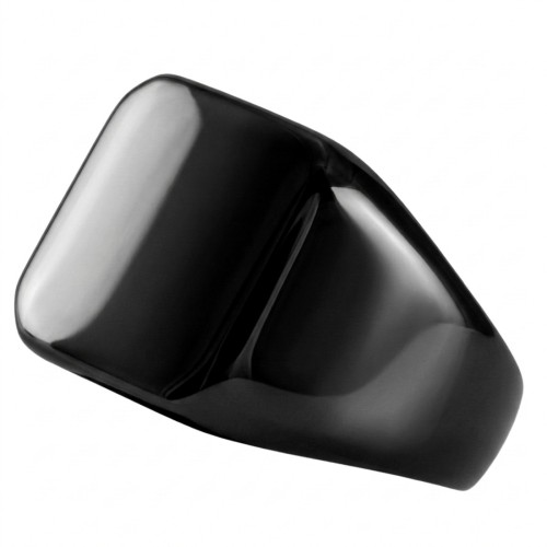 Czarny sygnet stalowy z kwadratowym frontem.jpg