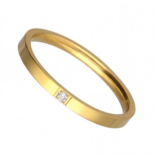 Cienka złota obrączka stalowa z cyrkonią.jpg