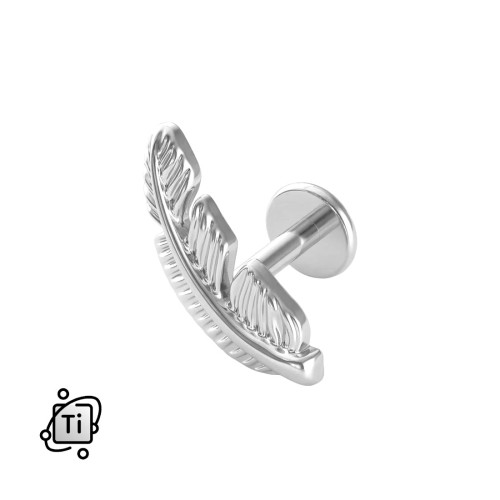 Srebrny labret tytanowy PIÓRKO.jpg