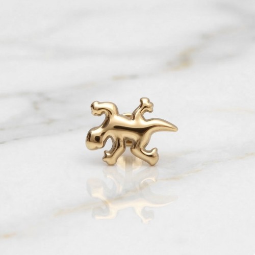 Złoty labret tytanowy JASZCZURKA.jpg