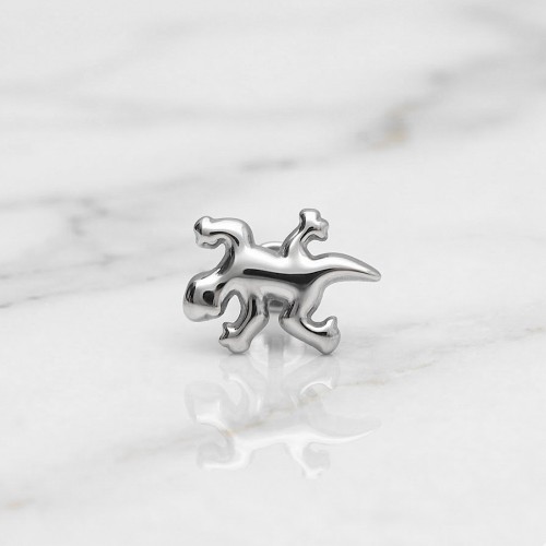 Srebrny labret tytanowy JASZCZURKA.jpg