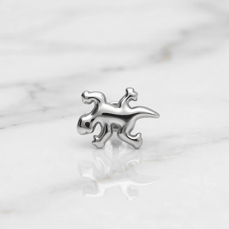 Srebrny labret tytanowy JASZCZURKA.jpg