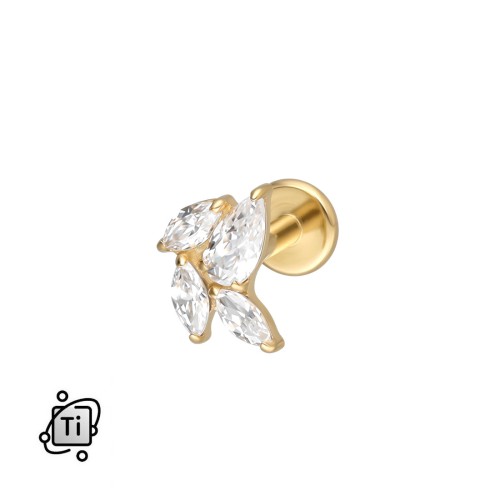 Labret tytanowy z czterema cyrkoniami Crystal o szlifie markizy.jpg