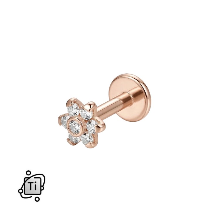 Labret tytanowy KWIATUSZEK z cyrkonii.jpg