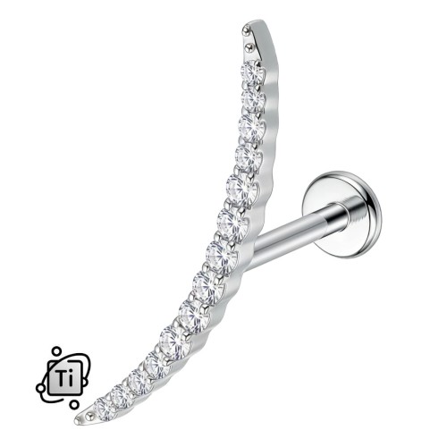 Labret tytanowy DŁUGI ŁUK wysadzany cyrkoniami.jpg