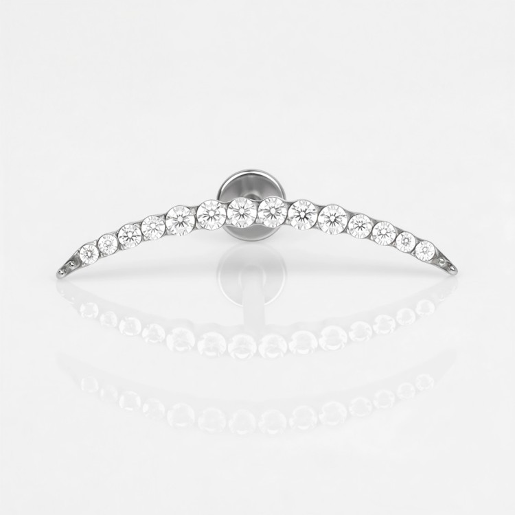 Labret tytanowy DŁUGI ŁUK wysadzany cyrkoniami.jpg