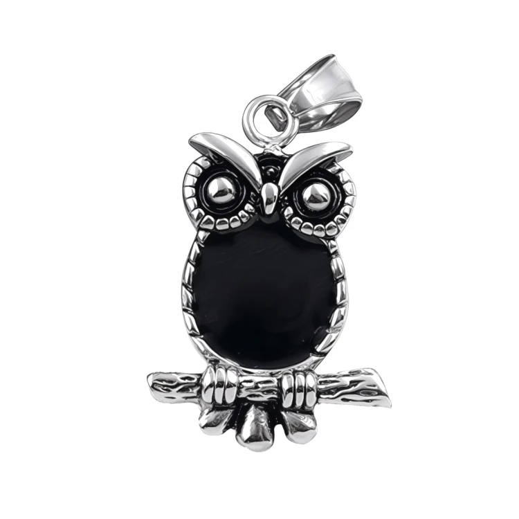 Srebrna zawieszka ze stali w kształcie SOWY.jpg