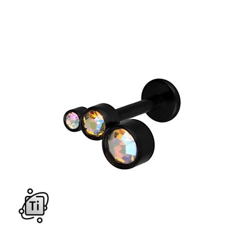 Czarny labret tytanowy z trzema cyrkoniami AB.jpg