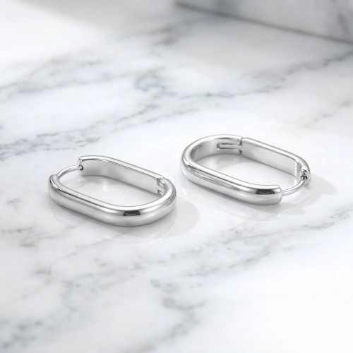 Owalne kolczyki huggie ze stali.jpg