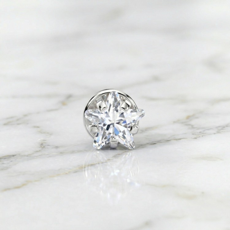 Labret z gwintem wewnętrznym ze stali szlachetnej GWIAZDKA z cyrkonii.jpg