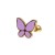 Kolczyk do ucha z emaliowanej stali FIOLETOWY MOTYL.jpg