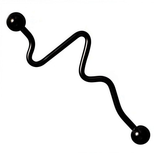 Czarna sztanga stalowa industrial krzywa EKG.jpg