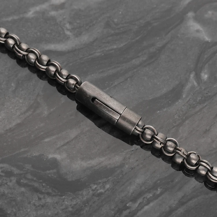 Antracytowy łańcuch ze szczotkowanej stali 316L.jpg