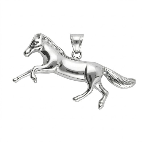 Srebrna zawieszka ze stli szlachetnej KOŃ W GALOPIE