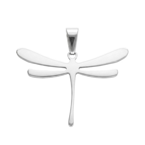 Stalowa zawieszka w kształcie ważki