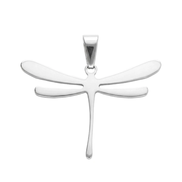 Stalowa zawieszka w kształcie ważki