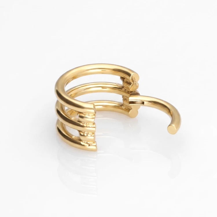 Złoty clicker tytanowy o potrójnej konstrukcji