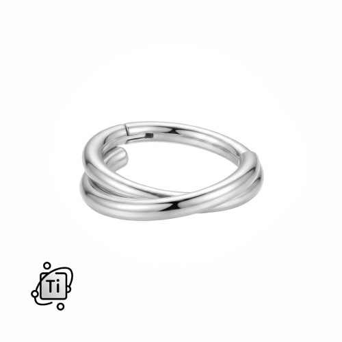 Clicker tytanowy z podwójną obręczą