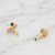 Labret ze złota 14K w kształcie gwiazdki z cyrkonią