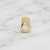 Labret ze złota 14K w kształcie serduszka z cyrkonią
