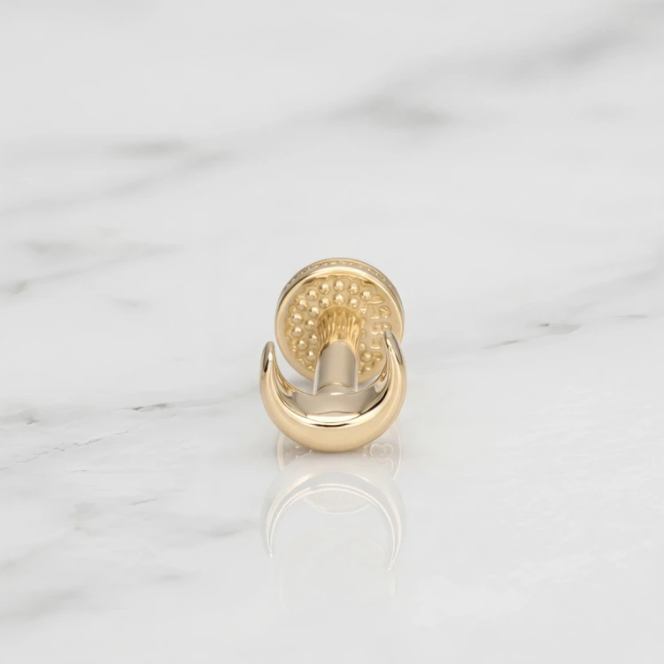 Labret ze Złota 14K PÓŁKSIĘŻYC