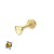 Labret ze Złota 14K w kształcie gładkiego serduszka