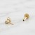 Labret ze Złota 14K z okrągłymi cyrkoniami w łuku