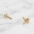 Labret ze złota 14K z motywem motylka z cyrkoniami