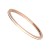 Cienka obrączka stalowa rose gold z emaliowanym białym pasem