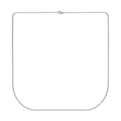 Delikatny łańcuszek ze stali szlachetnej o splocie rolo
