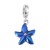Koralik modułowy ze stali szlachetnej z wiszącą emaliowaną rozgwiazdą