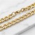 Złoty łańcuch ze stali 316L klasyczna pancerka