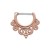 Ornamentowy kolczyk do septum z ze stali 316L w kolorze różowego złota