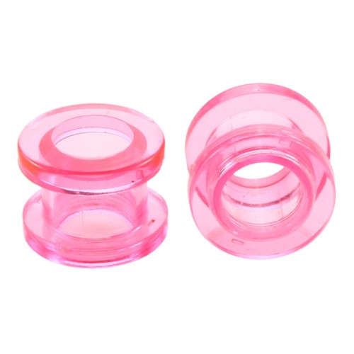 Transparentny różowy tunel akrylowy ze ścianką.jpg